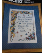 Bucilla Cross Stitch Kit 40254 Most Beautiful Things are felt with the h... - $10.90 CAD