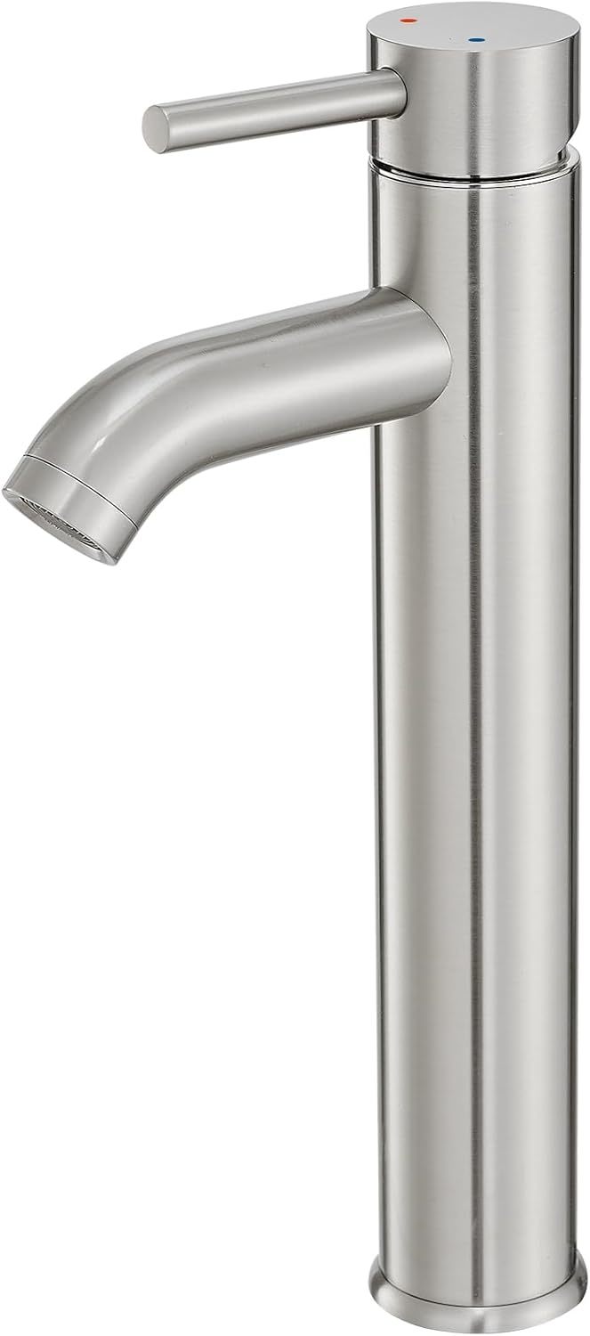 Voton Vessel Sink Faucet Chrome Modern Tall Bathroom Faucets Single Hand... - $46.96