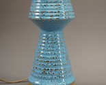 Original Vintage Mid Century Atomic Space Age Table Lamp Turquoise Gold ... - $87.88