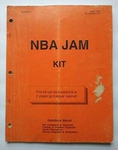 NBA Jam Arcade MANUAL 1993 Original Video Game Kit Service With Schematic   - $26.78