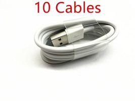 10 Pack 3Ft White Cable Charging Cords For Iphone X Xs 11 Iphone 8 7 Plus 6 5 S - £19.17 GBP