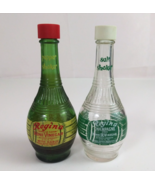 Vintage Regina Champagne Wine Vinegar Glass Bottle Salt &amp; Pepper Shakers - $19.13 CAD