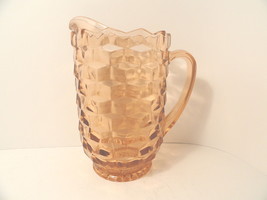 Whitehall American Elegant Depression Glass 3 Pt Pink Ftd Pitcher Indiana AS IS - £12.86 GBP