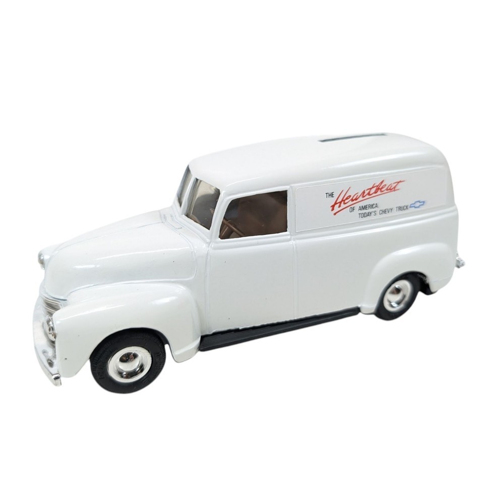 9873 ERTL 1950 CHEVY PANEL DELIVERY TRUCK THE HEARTBEAT OF AMERICA COIN ... - $24.24