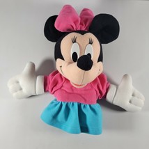 Minnie Mouse Puppet Plush Pink and Blue 11&quot; Tall  - £12.02 GBP
