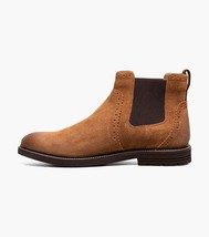 Nunn Bush Otis II Plain Toe Chelsea Boot Suede Tan 85091-240 image 6