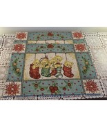Two Holiday Tapestry Placemats Cute Teddy Bear Design Made in India 12 x... - £10.27 GBP