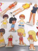 1966-67 Mattel &amp; Uneeda Paper Dolls Used Abused Beheaded Taped Sadly Pla... - £5.27 GBP