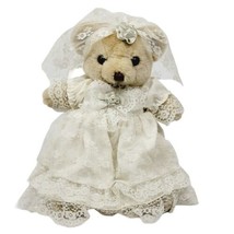 Vintage Dan Dee Bride Teddy Bear 14&quot; - $7.70