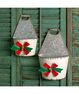Holiday Wall Pockets in distressed metal -2 - $57.19 CAD