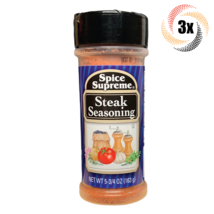 3x Shakers Spice Supreme Steak Food Seasoning | 5.75oz | Fast Shipping - £12.53 GBP