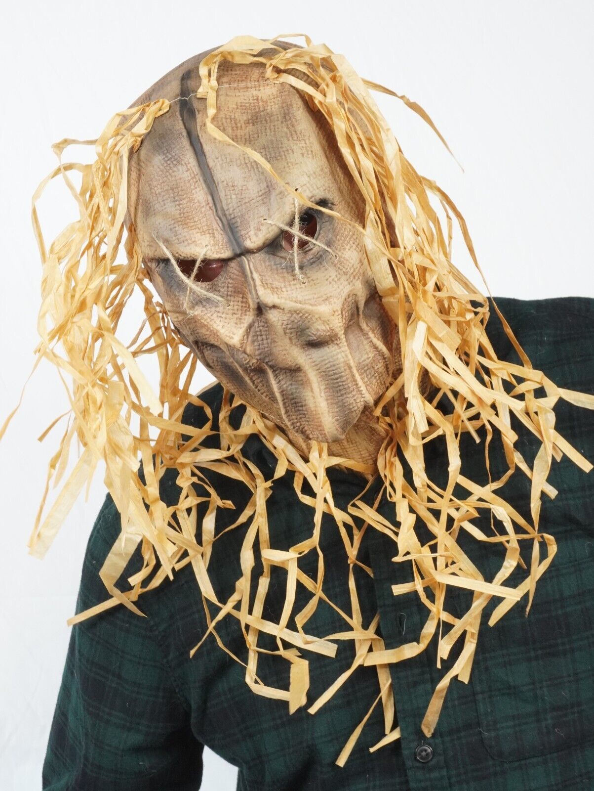 Scarecrow Scary Halloween Costume Mask Latex Scare crow Mask - $24.99