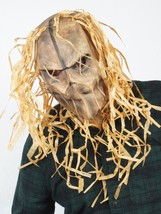 Scarecrow Scary Halloween Costume Mask Latex Scare crow Mask - £20.07 GBP