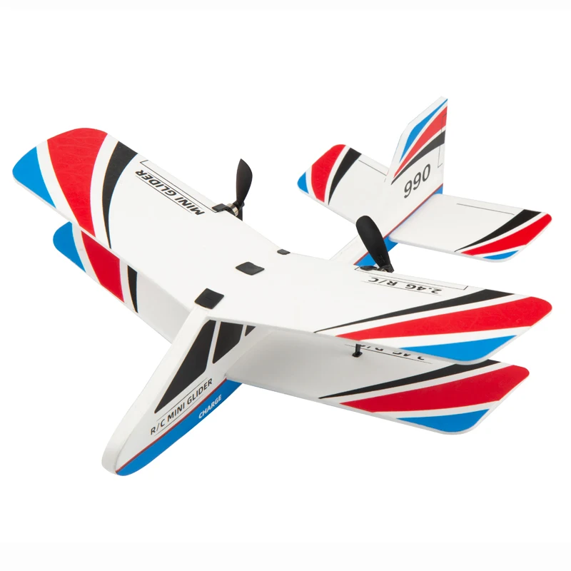 2.4G Glider RC Drone Fixed Wing Airplane Hand Throwing Foam Dron Electric Remote - £41.47 GBP