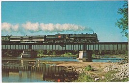 Postcard Train CNR Canadian National Countdown 6218 Moira River Foxboro Ontario - £3.88 GBP