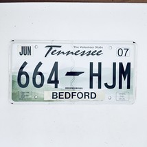 2007 United States Tennessee Bedford County Passenger License Plate 664 HJM - £14.78 GBP