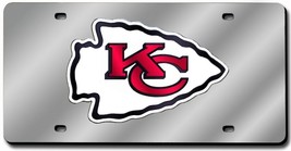 Kansas City Chiefs License Plate Laser Cut Silver - $1,489.99 MXN