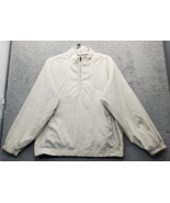 IZOD XFQ Performance Golfwear Jacket Men XL White Thermal Lined Quarter ... - $33.34