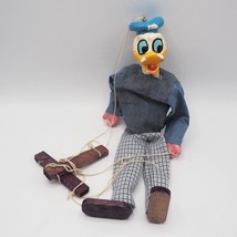 Vintage Walt Disney Donald Duck Marionette Puppet Handmade - $124.39