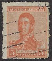 1920 Argentina Stamp - 5c, SC#269 E74A - $1.49