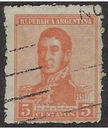1920 ARGENTINA Stamp - 5c, SC#269 E74A - £1.16 GBP