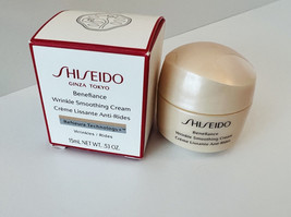 Shiseido Benefiance Wrinkle Smoothing Cream .53oz, 15ml New In Box 0.53 oz - $25.25