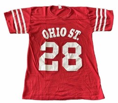 Vtg 70s Ohio State Buckeyes #28 Football Jersey S/M True Vintage - £25.49 GBP