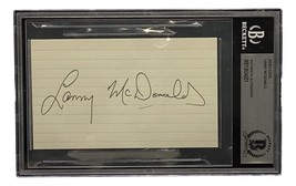 Lanny McDonald Calgary Flames Signed 3x5 Index Card BAS 00012634251 - £46.50 GBP