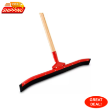 24 In. Curved Rubber Floor Squeegee With 60 In. Wood Handle - $37.82