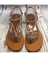 ASOS tan Nude gold suede sandals women’s size 7 - $30.24 CAD