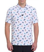 Bad Birdie Core Short Sleeve White Golf Polo “Crushable” Beer Can Men&#39;s ... - $733.17 MXN