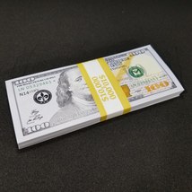 10K Full Print Realistic Prop Money New 10,000 Dollar Bills Cash Fake Movie REAL - £10.06 GBP