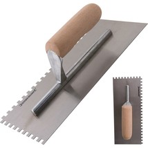 Adhesive Trowel Tiling Notched Wood-Handle Spreading 6mm Teeth S11 - $10.78