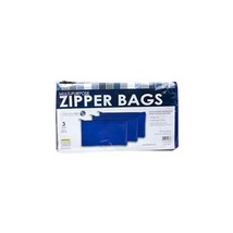 CONTROLTEK Fabric Deposit Bag Vinyl 5.5 X 11 Blue 3/Pack - $186.04 MXN