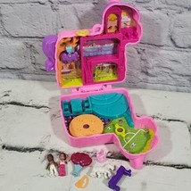 Polly Pocket Pinata Party Toy Compact 2 Dolls Play Set Pink Horse Accessories - $11.88