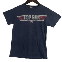 VTG Top Gun Blue T Shirt SMALL Adult Short Sleeve Delta 100% Preshrunk C... - $28.80