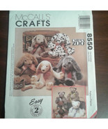 McCalls Carol&#39;s Zoo Animal Sewing Patterns 1996 Cut Cat Puppy - $20.00