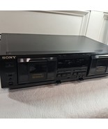 Sony TC-WE435 Dolby Dual Cassette Deck Player Recorder vintage FOR PARTS... - $33.00