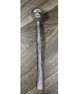 Silver Plate Candle Snuffer Christmas Holiday Santa Claus Design - $186.31 MXN