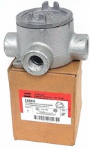 Nib CROUSE-HINDS EABX26 Conduit Outlet Box With Cover Size: 3/4&#39;&#39; - $75.95