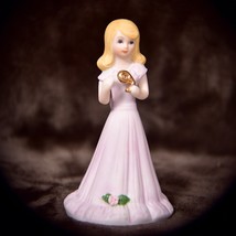 Enesco Growing Up Birthday Girls Figurine 9 Year Old Vintage 1981 Blonde... - €16,48 EUR
