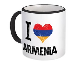 I Love Armenia : Gift Mug Heart Flag Country Crest Armenian Expat - £12.74 GBP