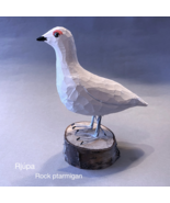 Hand Carved Rock Ptarmigan from Icelandic Birch Wood - Lagopus Muta - Rjúpa - $1,677.21 MXN