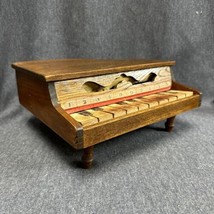 Vintage King Grand Baby Piano Wooden 10 Keys Piano Toy -  Works - £20.61 GBP