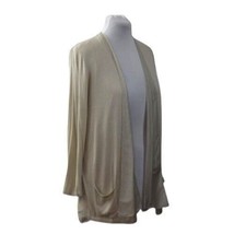 Chicos Arianne Panel Cardigan Sweater Linen Womens XL 16 Chicos 3 Silk - £39.08 GBP