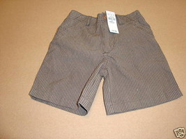 The Childrens Place 6-9 MO mos months baby boys shorts NWT NEW striped brown - $10.29