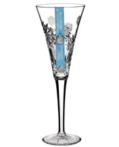 Waterford Crystal Snowflake Wishes Toasting Flute HAPPINESS 8th Edition New - £97.98 GBP