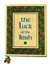 The Luck of the Irish Mini Book with 24K Gold Plated Shamrock Charm Bookmark  - $3.99