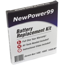 NewPower99 Battery Replacement Kit for Garmin Nuvi 1450, 1450T, 1450LMT ... - £49.77 GBP