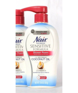 1 Count Nair 12.6 Oz Sensitive Formula Coconut Oil Hair Remover For Legs... - $379.94 MXN